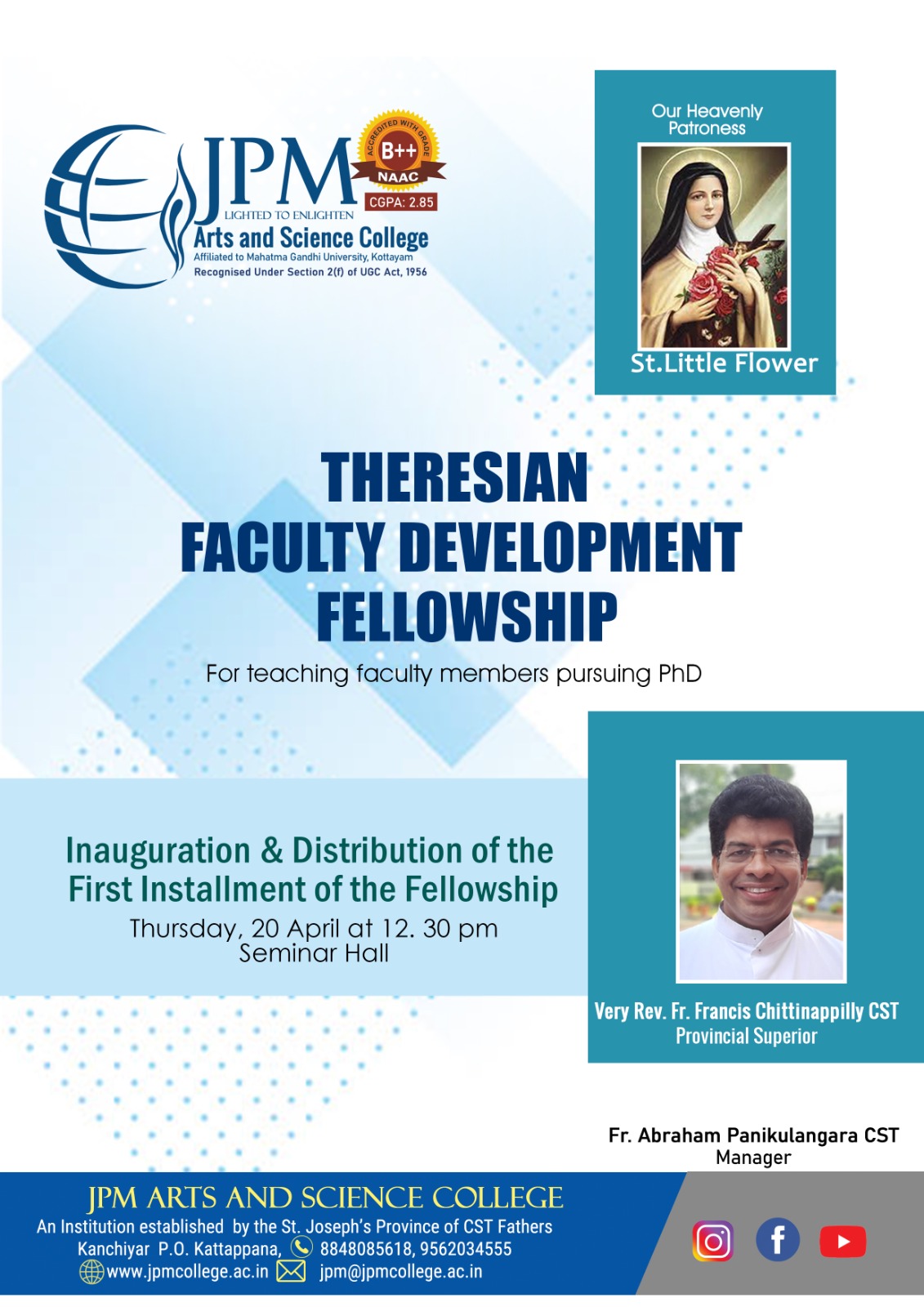 Inauguration of Theresian Faculty Development Fellowship